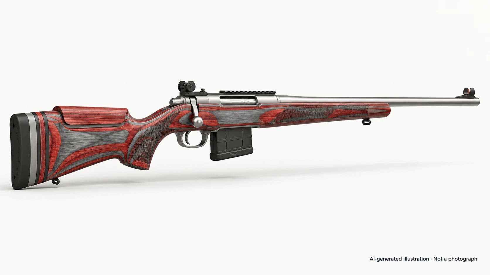 AI-generated illustration · Not a photograph — Representative exterior of Colt Canada C19