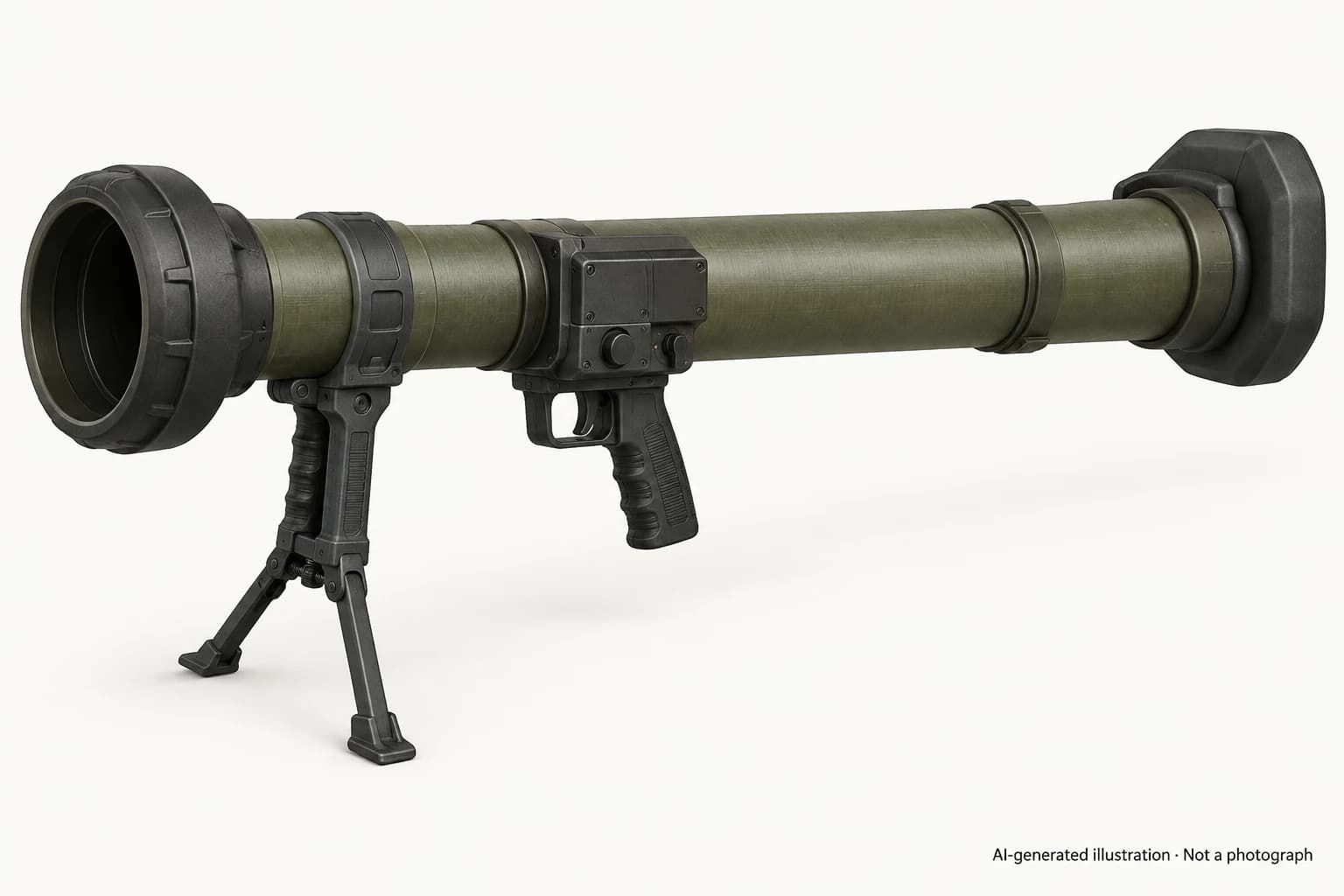 AI-generated illustration · Not a photograph — Representative exterior of Denel FT5