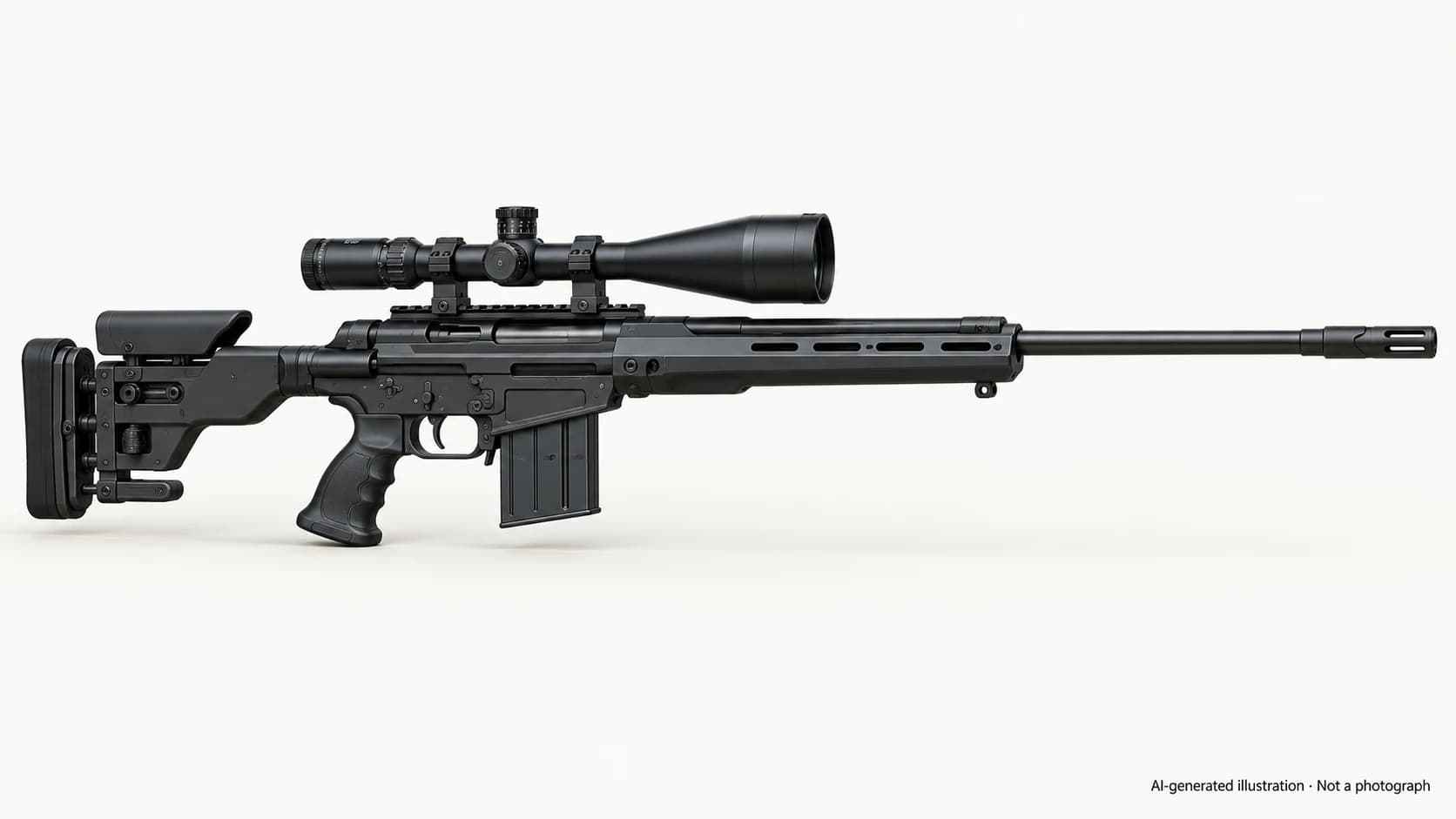 AI-generated illustration · Not a photograph — Representative exterior of PSR-90
