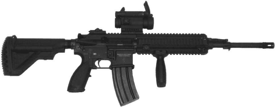 Norwegian HK416N with optical sight