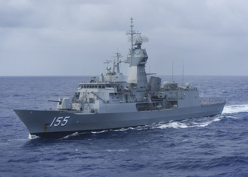 Anzac-class frigate — licensed reference photograph