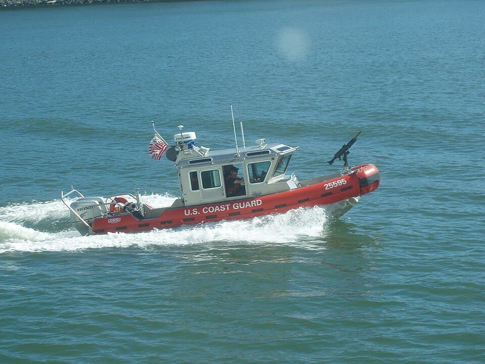 Defender-class boat — licensed reference photograph