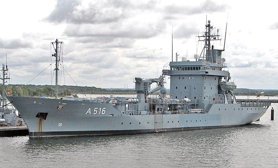 Elbe-class replenishment ship — licensed reference photograph