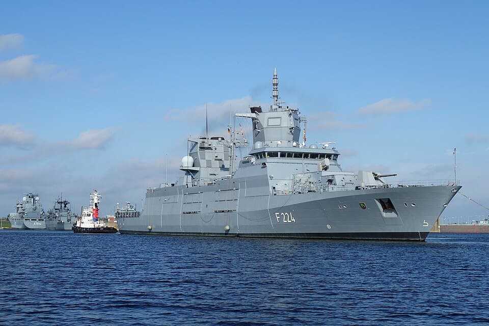 German frigate Sachsen-Anhalt — licensed reference photograph