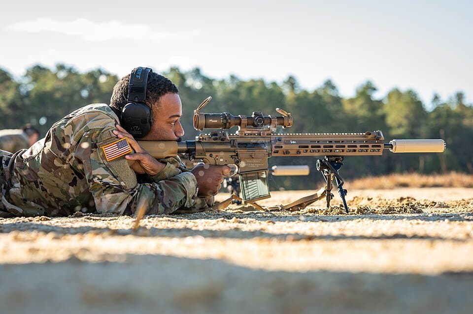 M110A1 rifle — licensed reference photograph