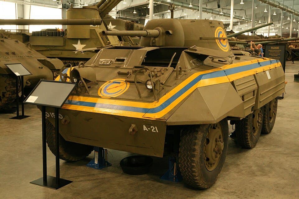 M8 Greyhound, museum reference photograph — licensed equipment photograph