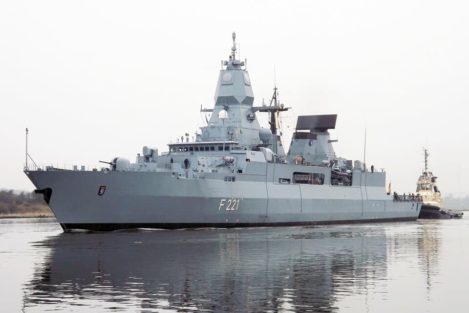 Sachsen-class frigate — licensed reference photograph