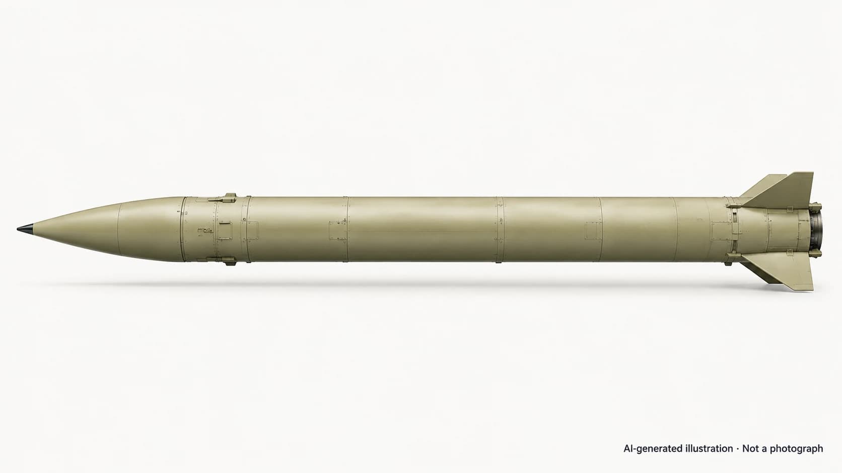 AI-generated illustration · Not a photograph — Representative exterior of Ghadr-110