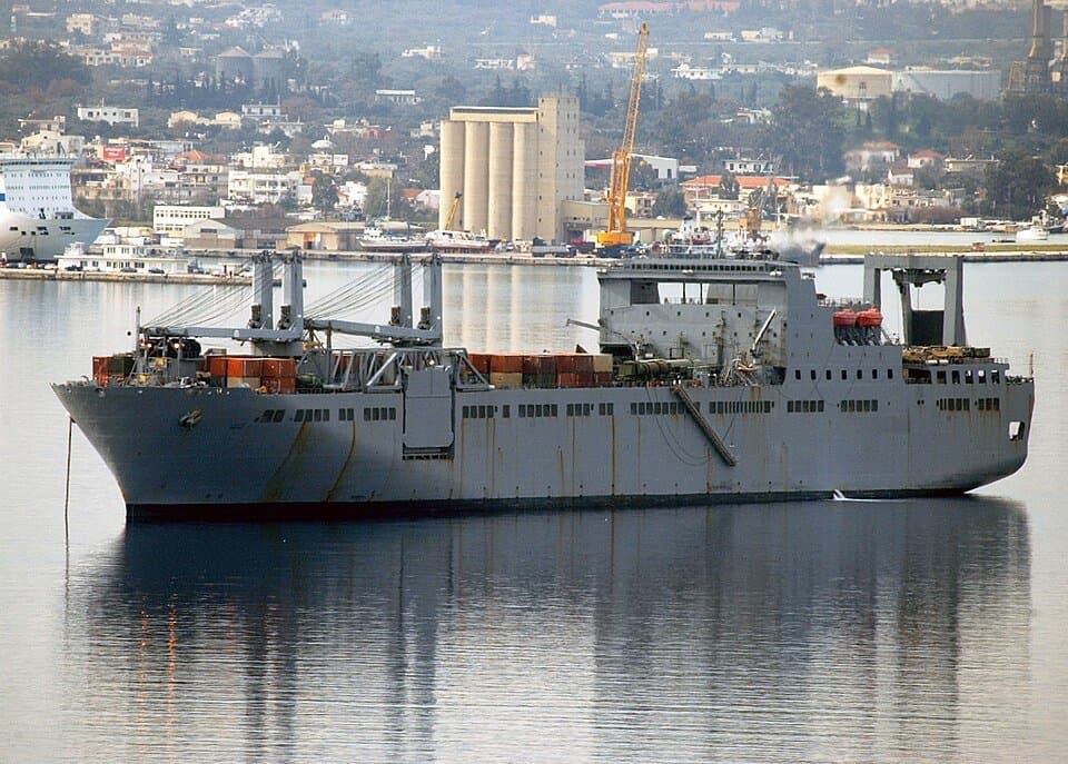 Bob Hope-class vehicle cargo ship — licensed reference photograph
