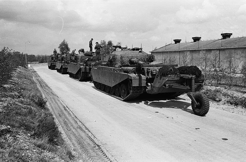 Centurion tanks, archival photograph (1963) — licensed equipment photograph