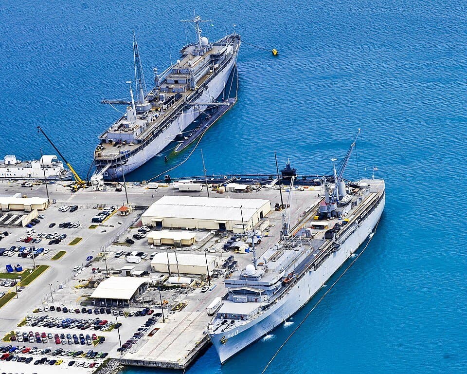 Emory S. Land-class submarine tender — licensed reference photograph