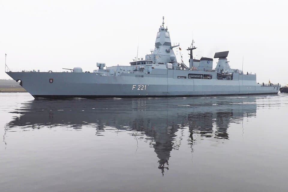 German frigate Hessen — licensed reference photograph