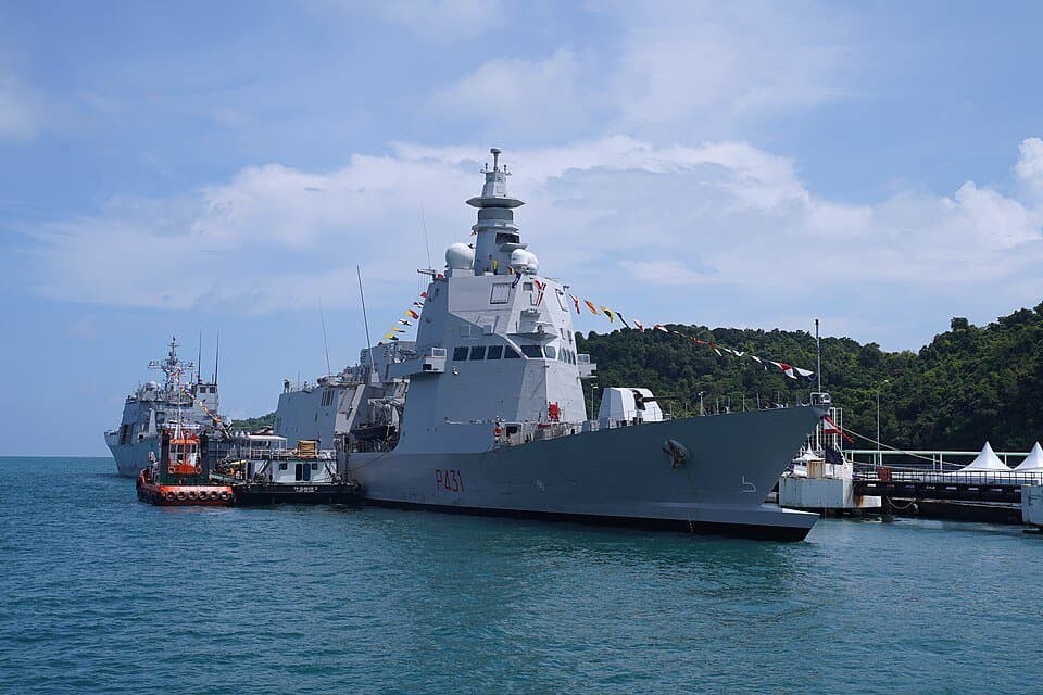 Italian offshore patrol vessel Francesco Morosini — licensed reference photograph