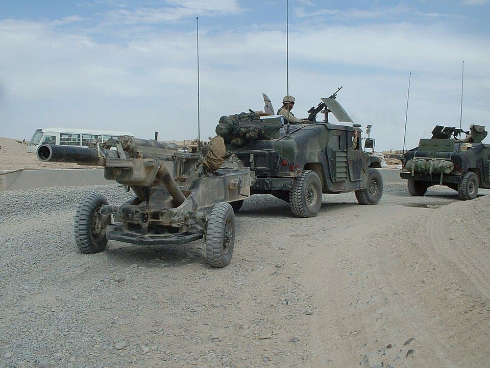 M102 howitzer — licensed reference photograph