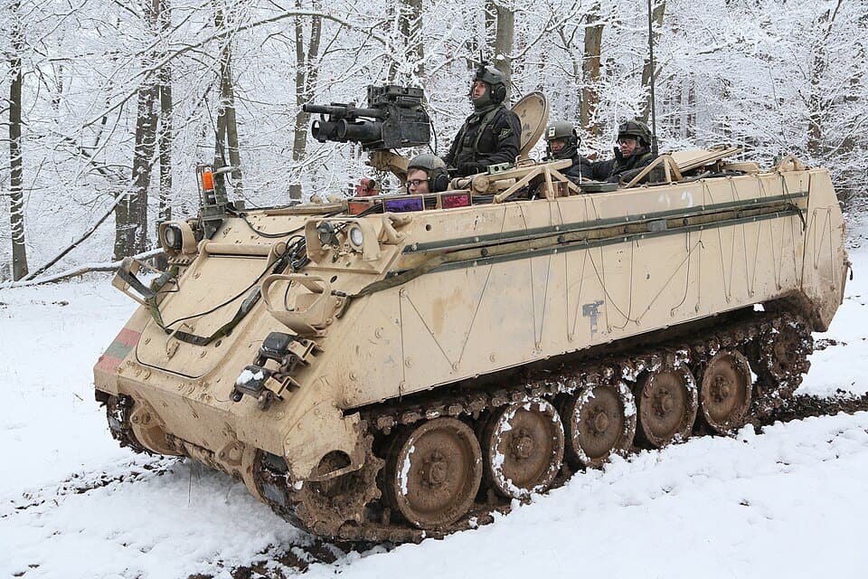 M113 armored personnel carrier — licensed reference photograph