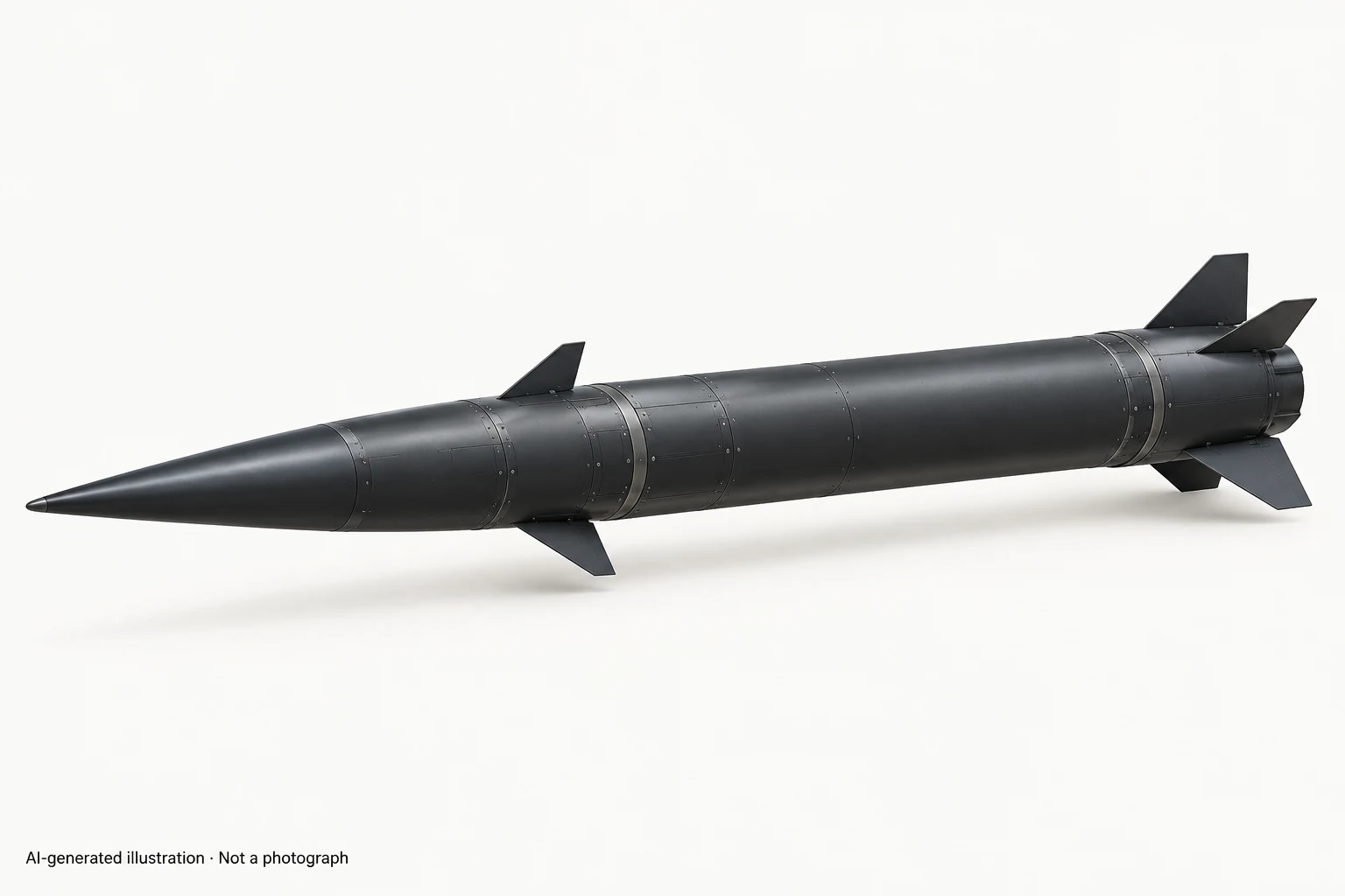 AI-generated illustration · Not a photograph — Representative exterior of Fattah-1