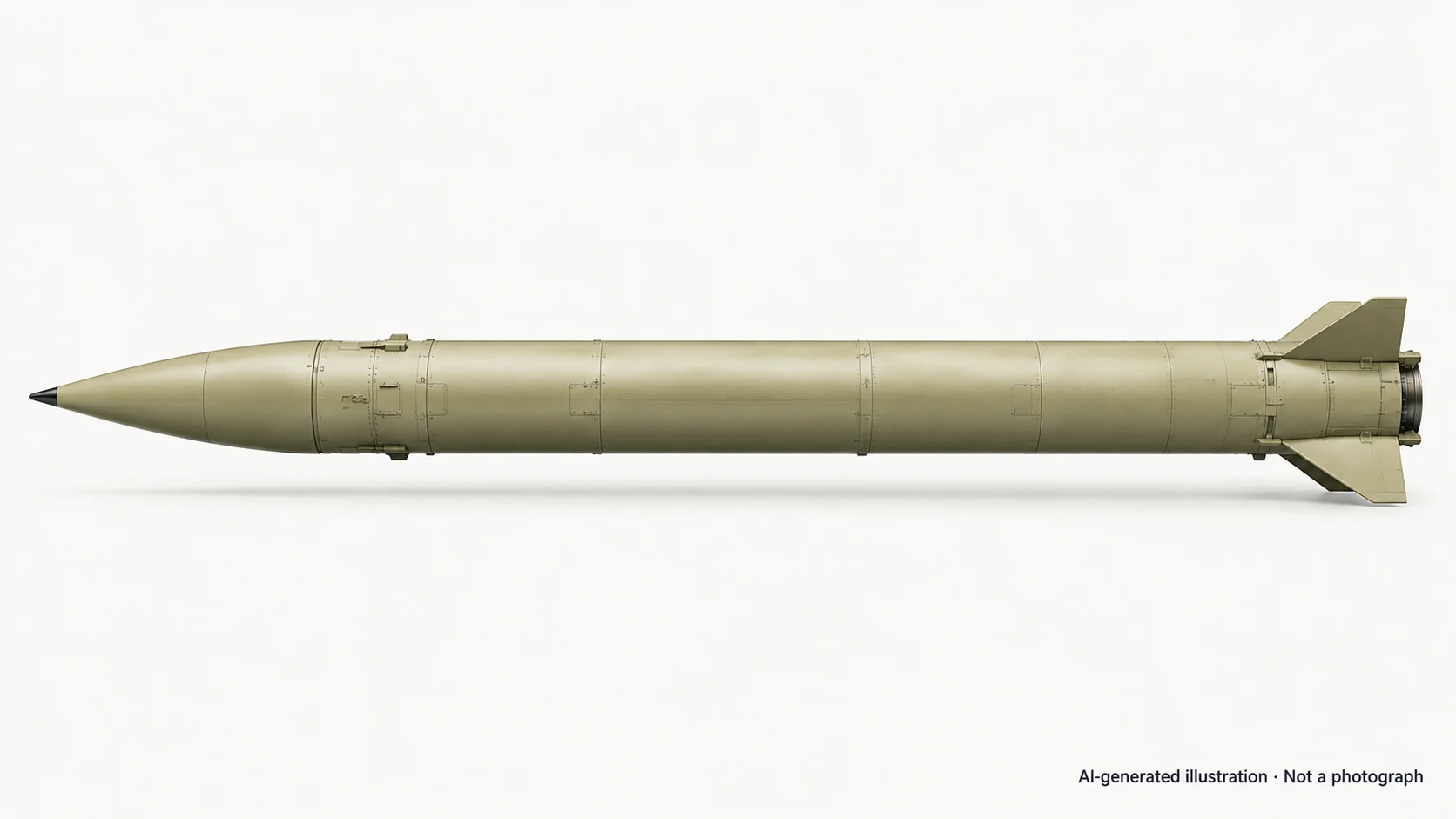 AI-generated illustration · Not a photograph — Representative exterior of Ghadr-110