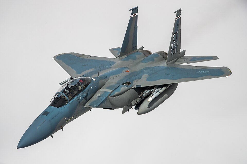 F-15EX Eagle II during a US Air Force test flight.