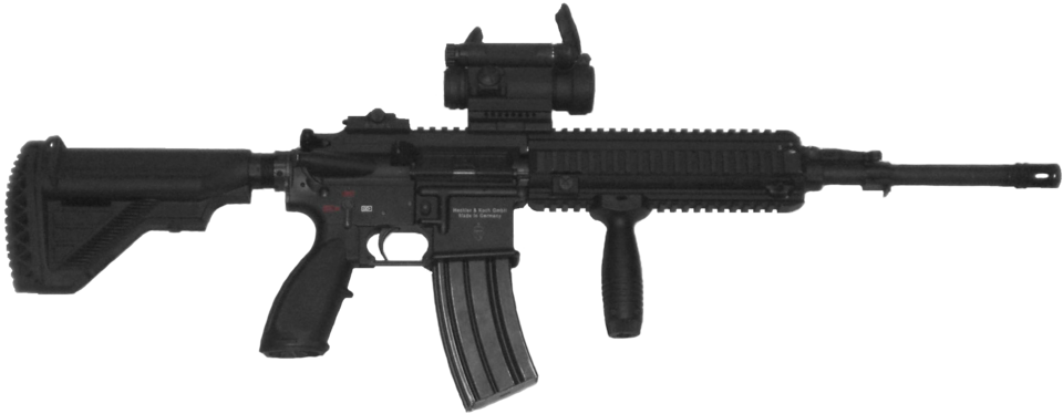 Norwegian HK416N with optical sight
