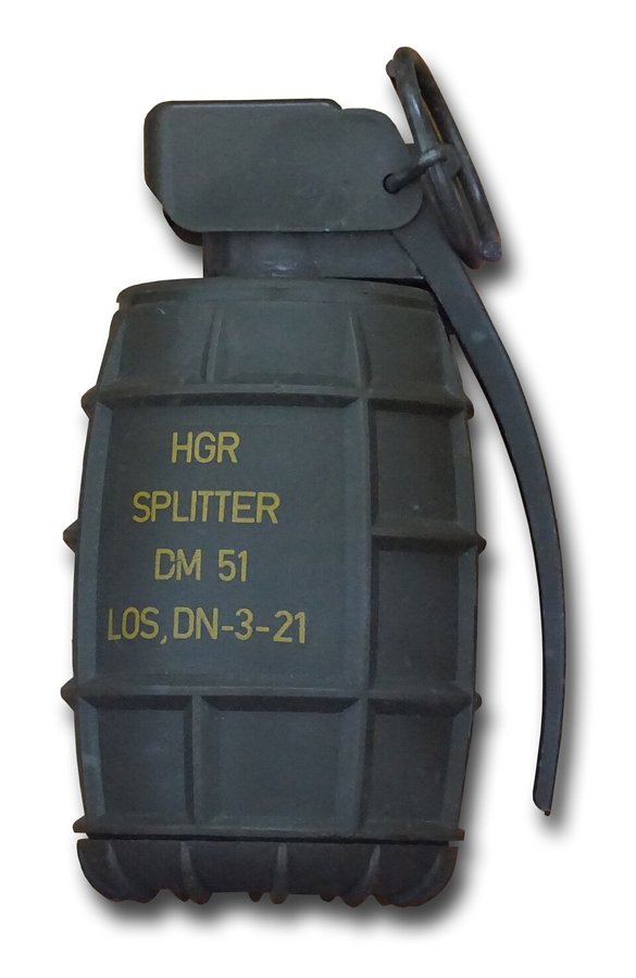 DM51 hand grenade — licensed reference photograph