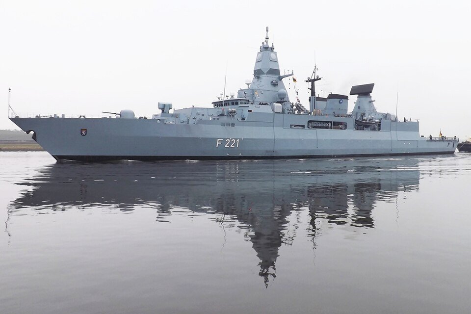 German frigate Hessen — licensed reference photograph
