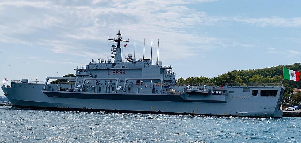 Italian ship San Giusto — licensed reference photograph