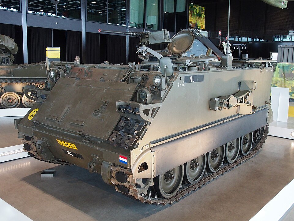M106 mortar carrier — licensed reference photograph