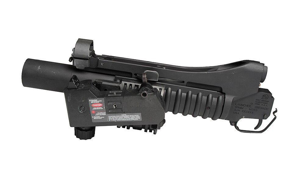 M203 grenade launcher — licensed reference photograph