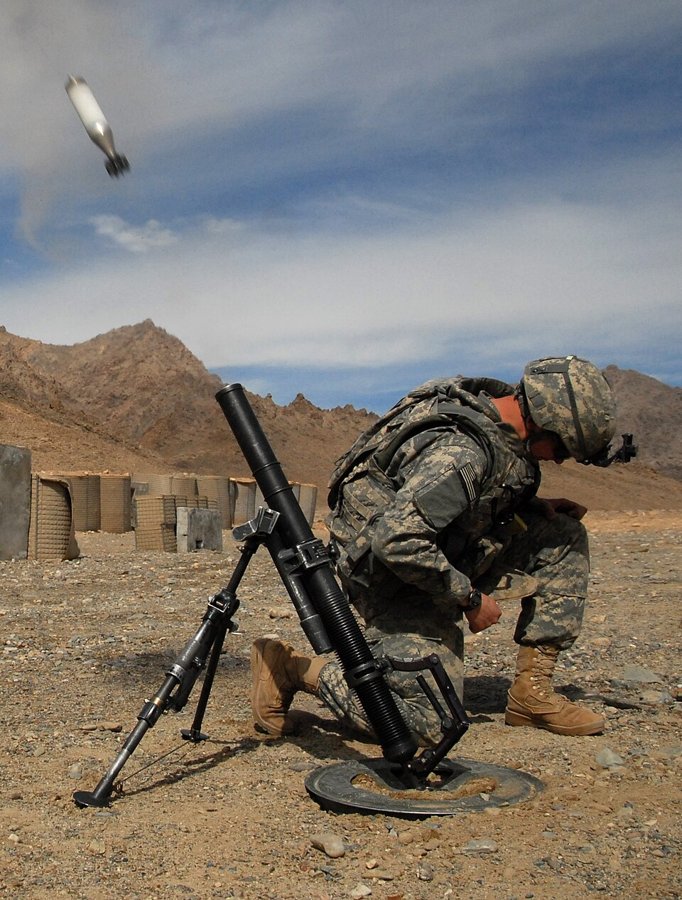 M224 mortar — licensed reference photograph