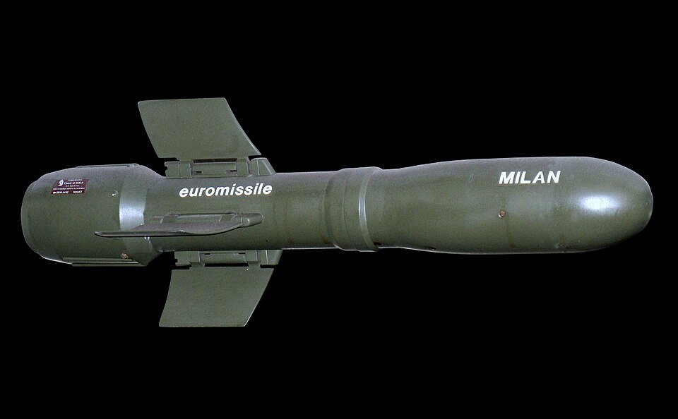 MILAN missile round — licensed equipment photograph